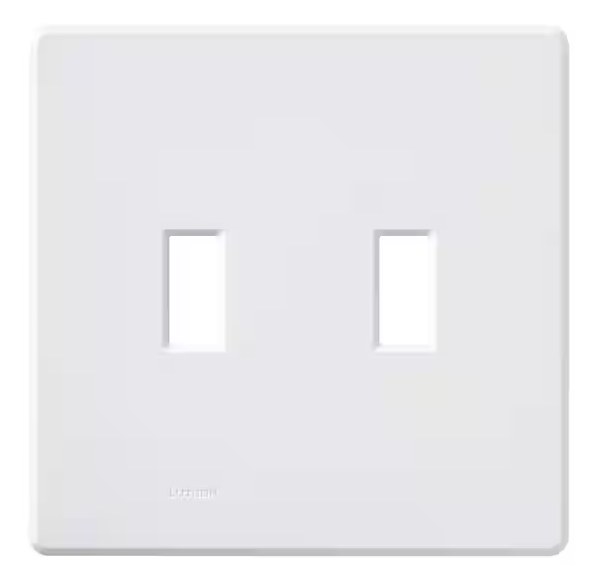2 gang Screwless toggle plate