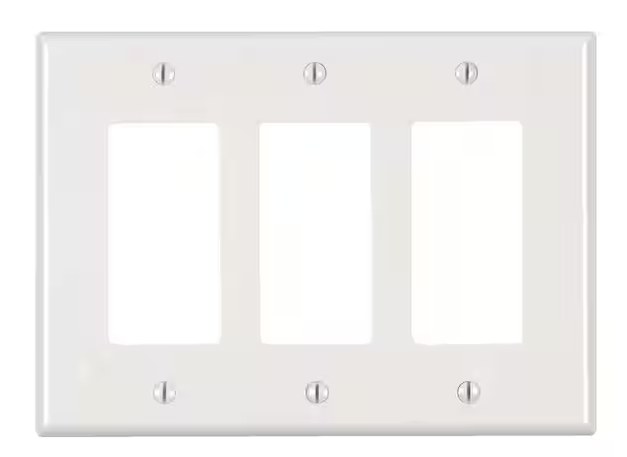 3 gang decora plate