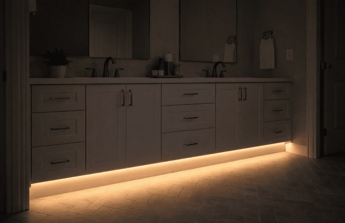 Bath Vanity Toe-kick lighting